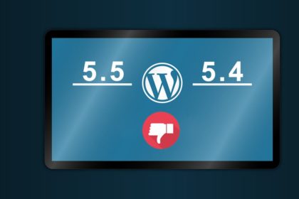 Wordpress downgrade 5.5 to 5.4