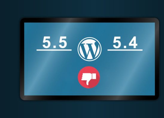 Wordpress downgrade 5.5 to 5.4
